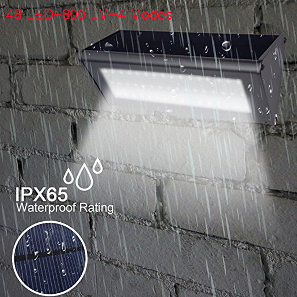 800 Lumens Solar Light 48 LED Radar Induction Outdoor Solar Lights 800 Lumens Solar Light 48 LED Radar Induction Outdoor Solar Lights
