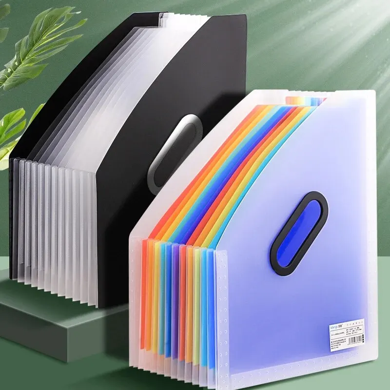 Vertical Expanding File Folder – Portable Accordion Document Organizer for Students & Schoo