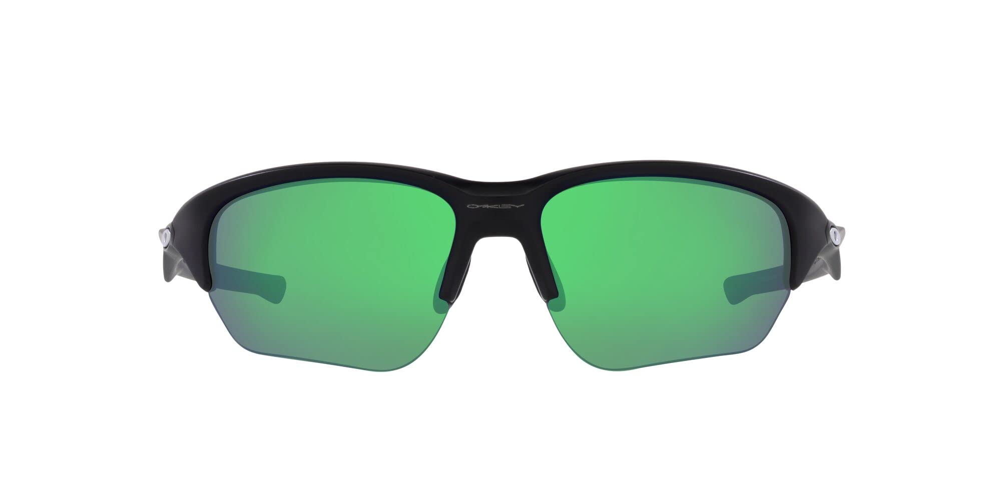 Oakley Men's OO9363 Flak Beta Rectangular Sunglasses, Matte Black/Green