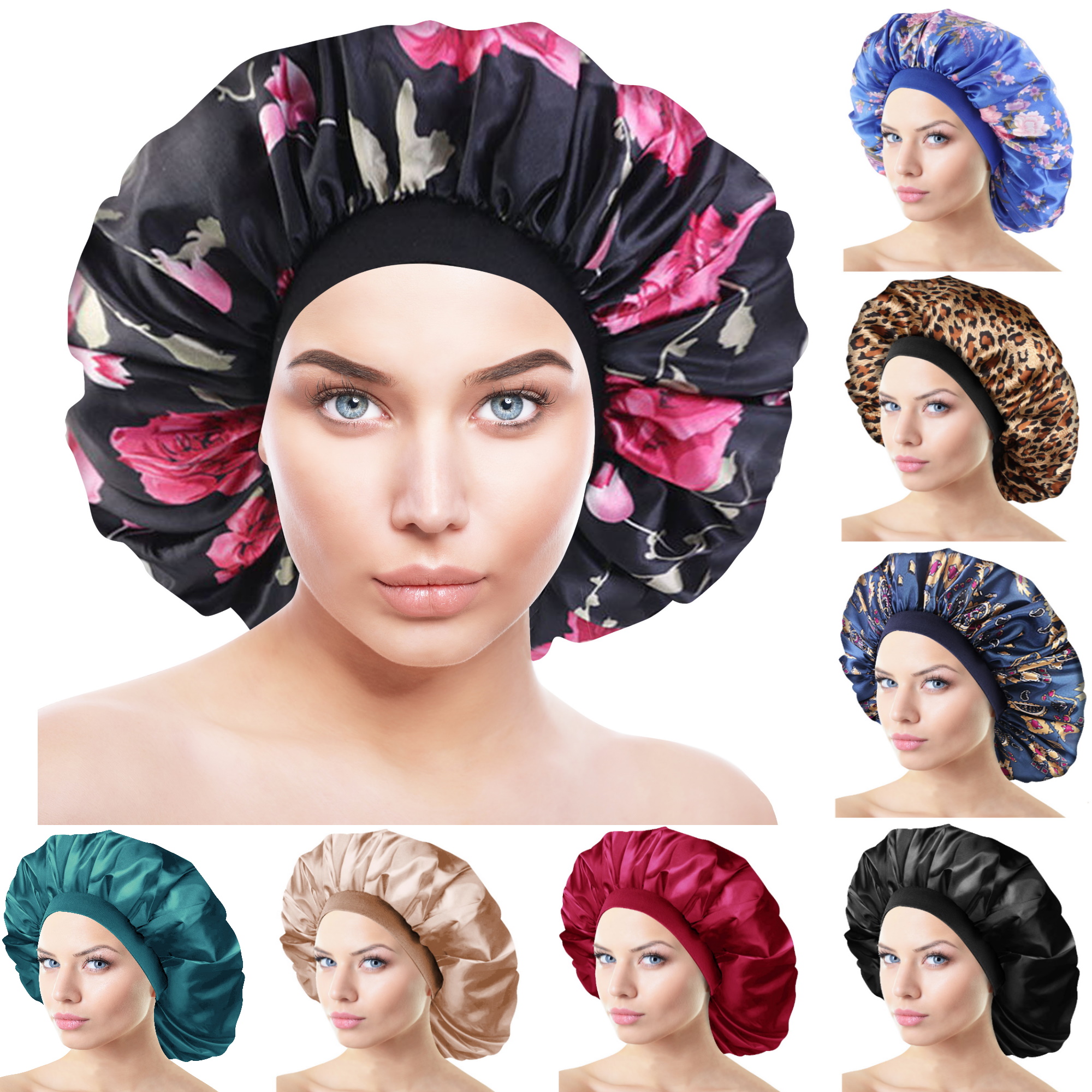 Silky Satin Hair Bonnet - 12 Colors