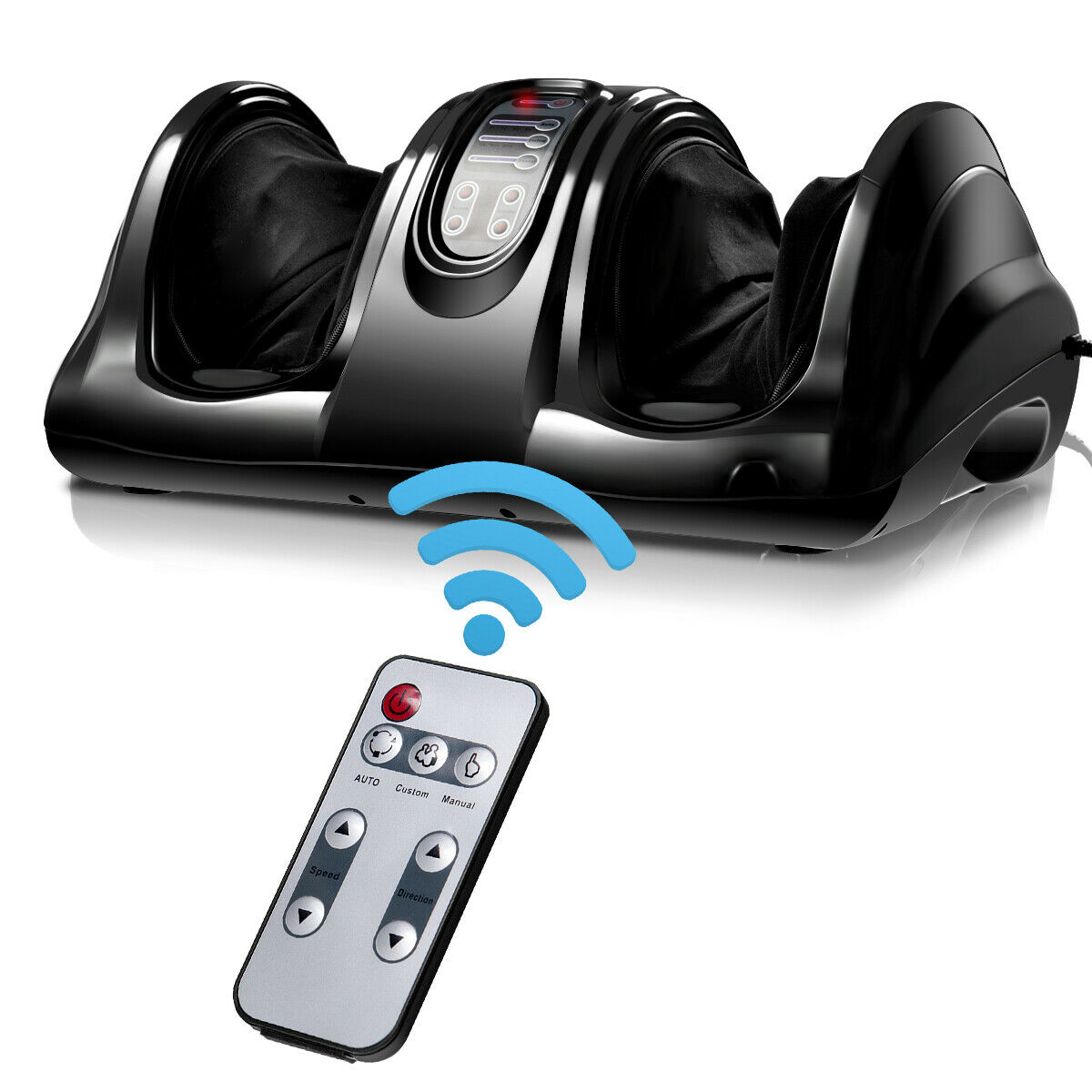 Shiatsu Foot Massager Kneading and Rolling Leg Calf Ankle w/Remote