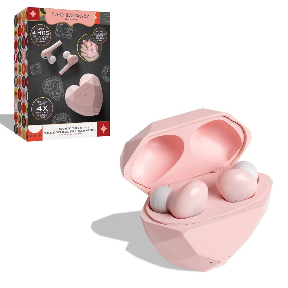 FAO Schwarz Music Love True Bluetooth Wireless Earbuds - Open Box