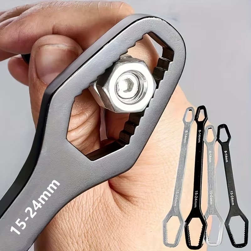 8 to 22 Black Multifunctional Double End Box Wrench Hexagon
