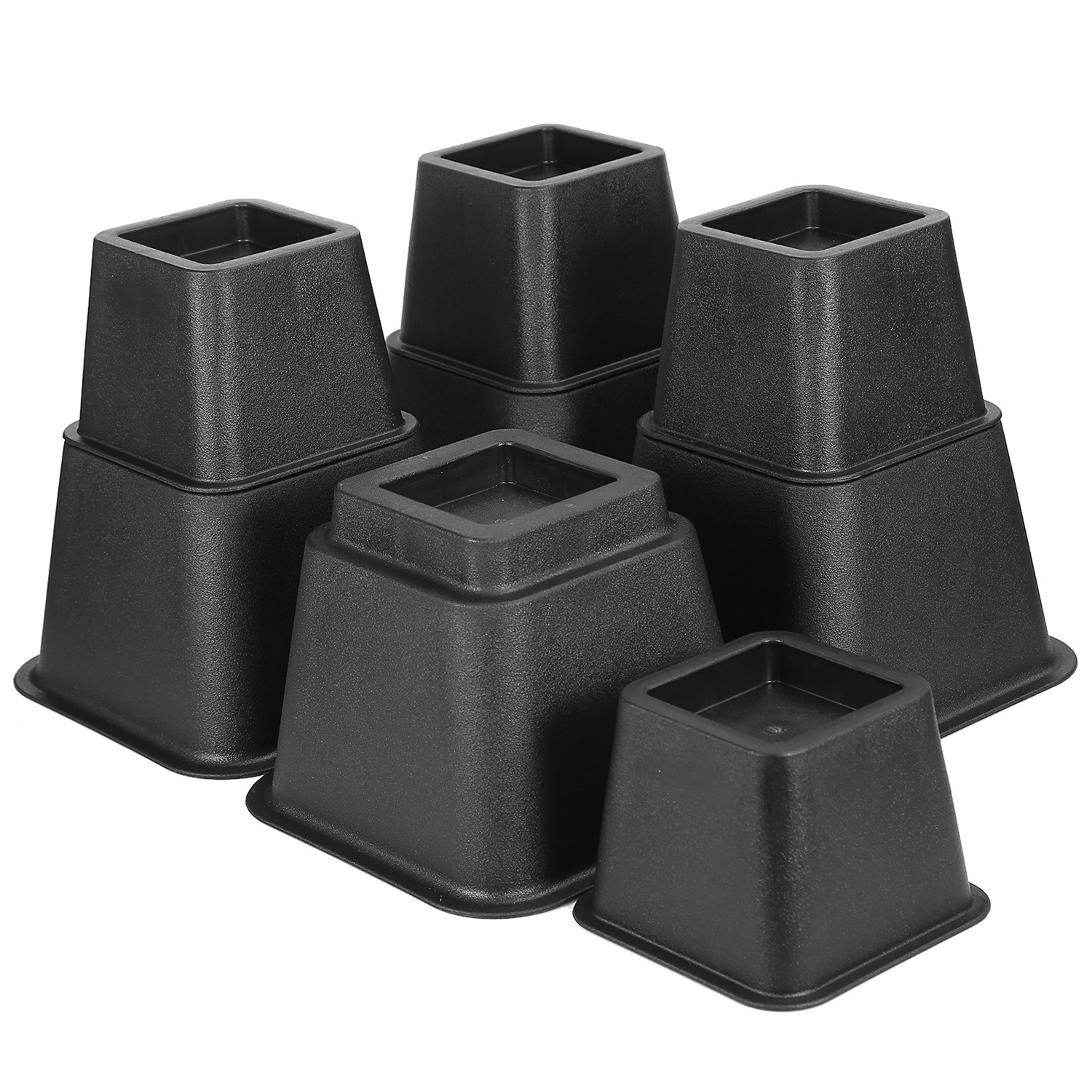 8Pcs Furniture Risers 500kg 1100lbs Capacity
