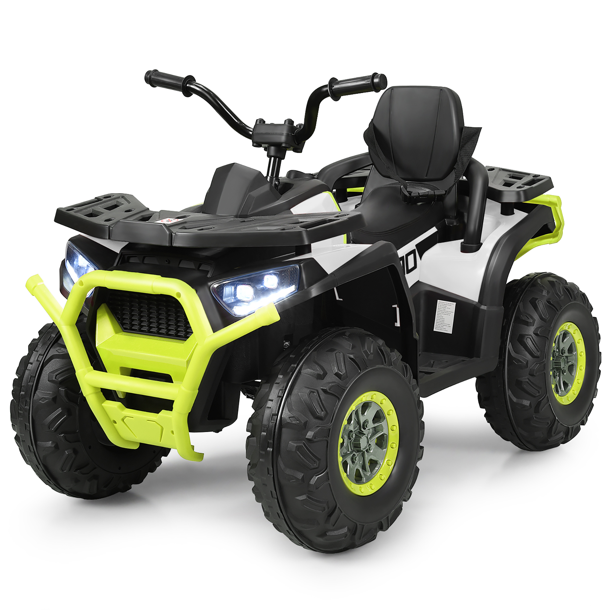 Costway 12V Kids Electric 4-Wheeler ATV Quad 2 Speeds Ride On Car w/MP3&LED
