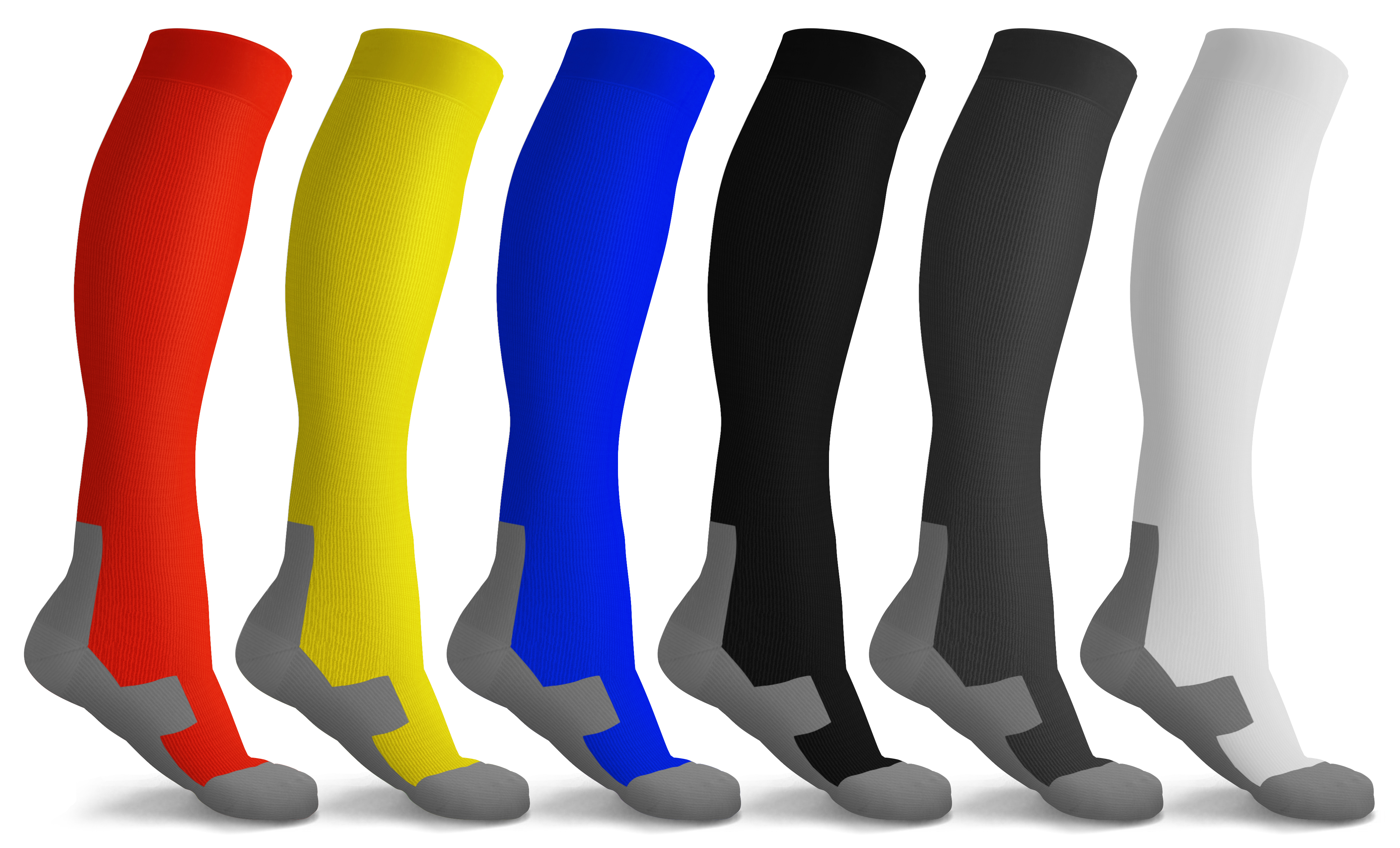 Dynamic Comfort Graduated Compression Socks (6-Pack)