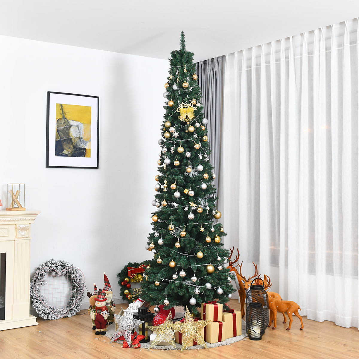 5FT PVC Artificial Pencil Christmas Tree