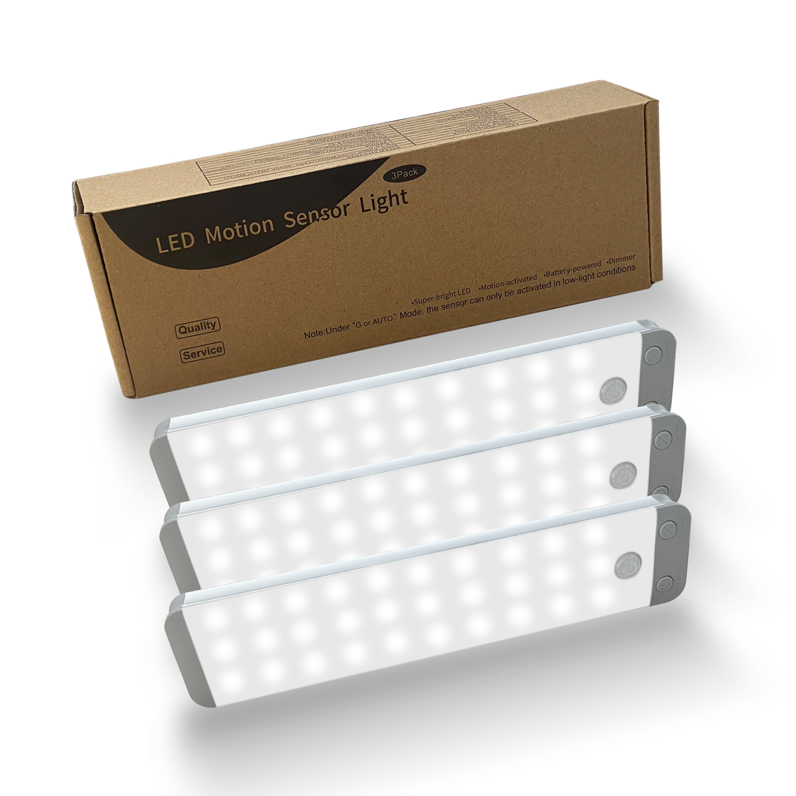 3-Pack LEPOTEC Night Lights, 8Inch 30LED Cool Dimmable Light