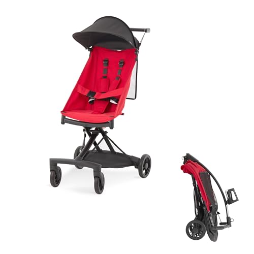 EVOLUR ROAMER ULTRA LIGHT UMBRELLA STROLLER - RED/BLACK
