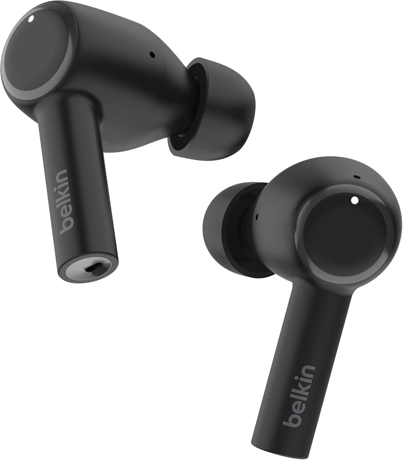 Belkin SoundForm™ Pulse Noise Cancelling Earbuds, Wireless Ear Buds with Wireless Charger Case & Dual Microphone -