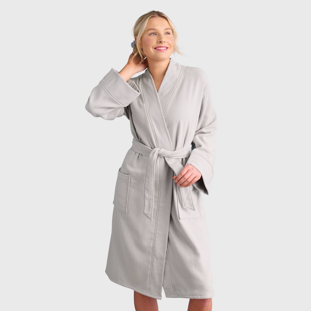 Bath Robe With Kimono Collar