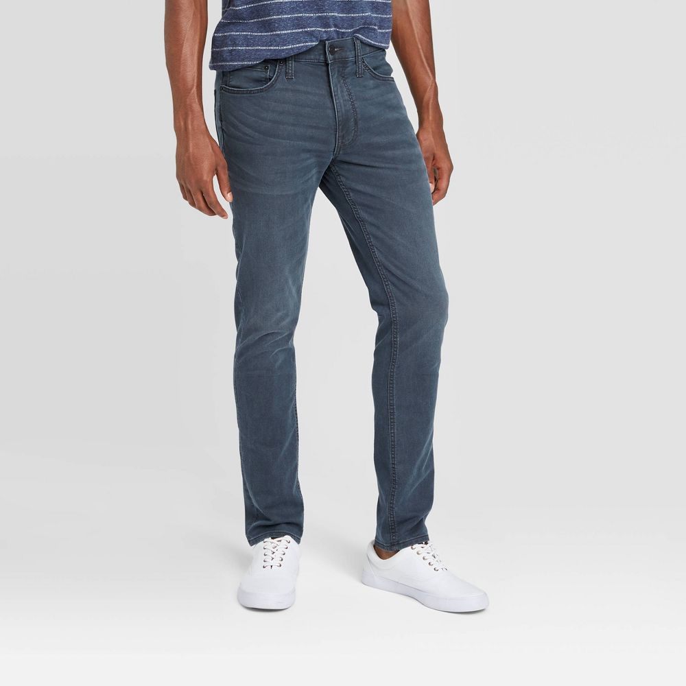 Goodfellow & Co Men's Mid Rise Slim Fit Full Skinny Jeans Heavyweight - Open Box
