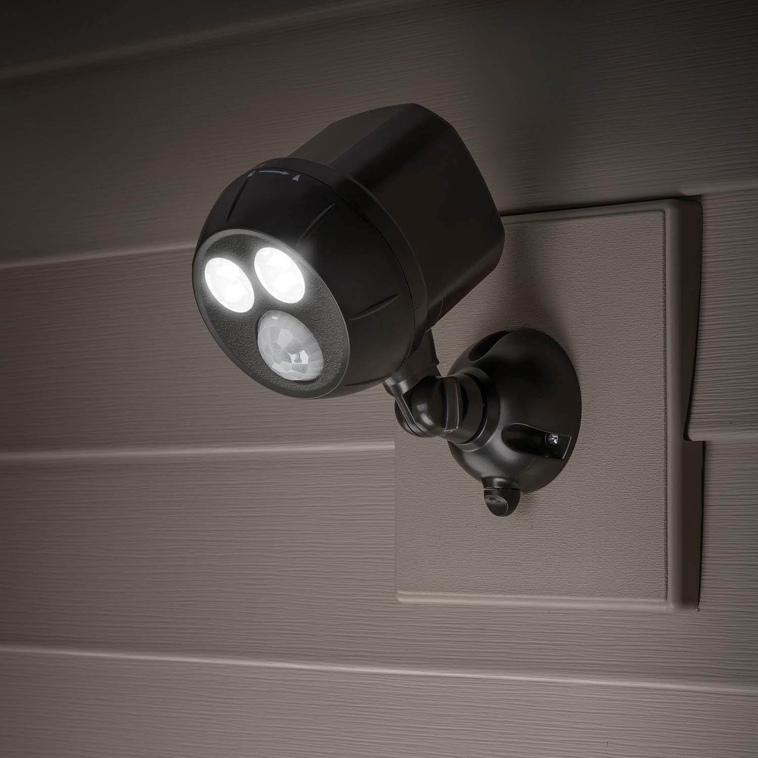 Mr Beams Battery Powered Motion Sensor LED Spotlight, Brown