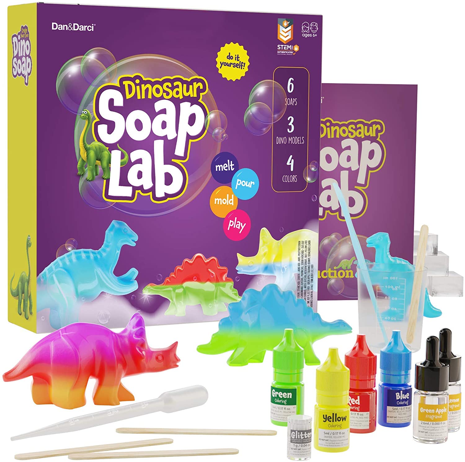 Dino Soap Lab - Dinosaur Soap Making Kit for Kids