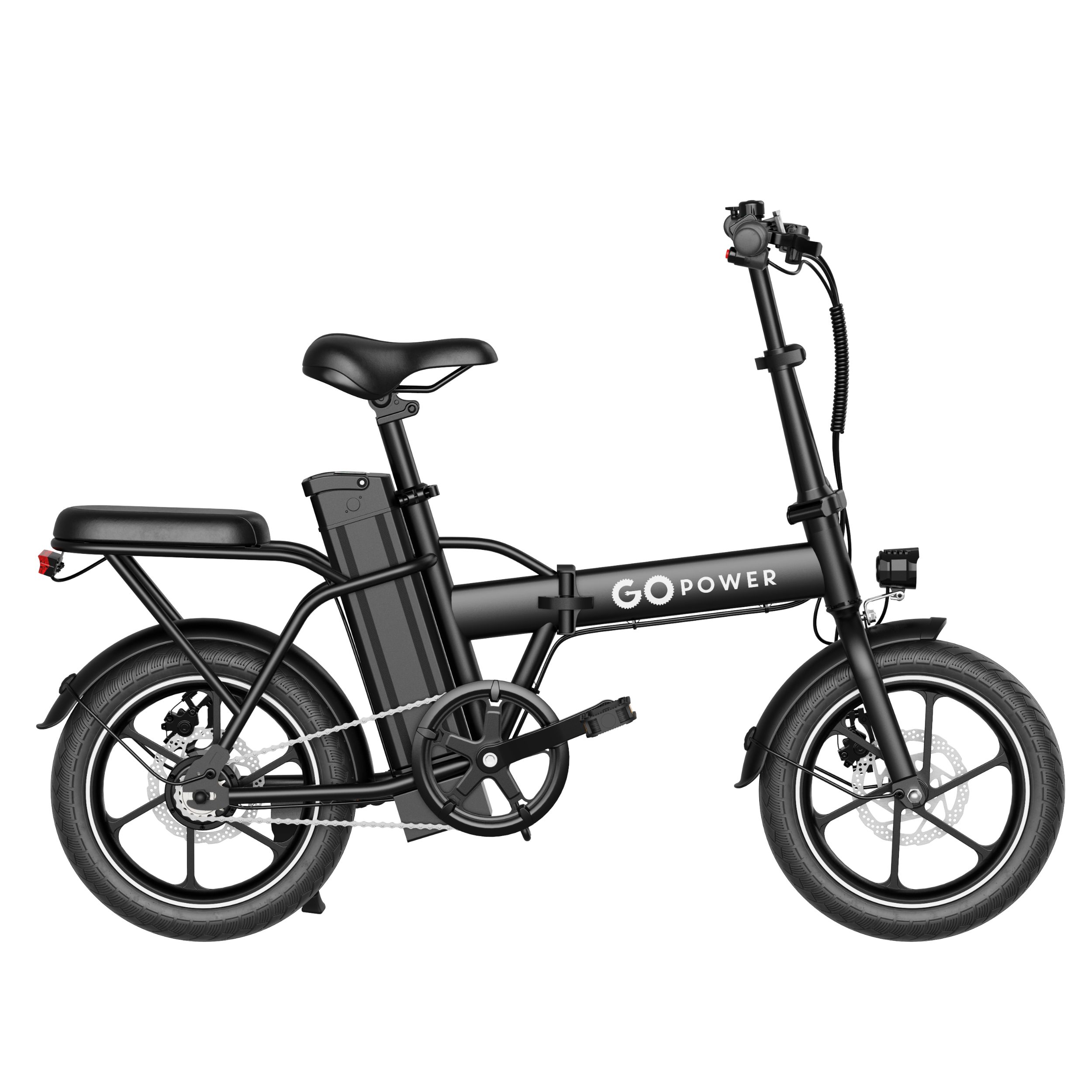 GoPowerBike GoRay Folding Electric Bike 20mph Max Speed & 350W Motor