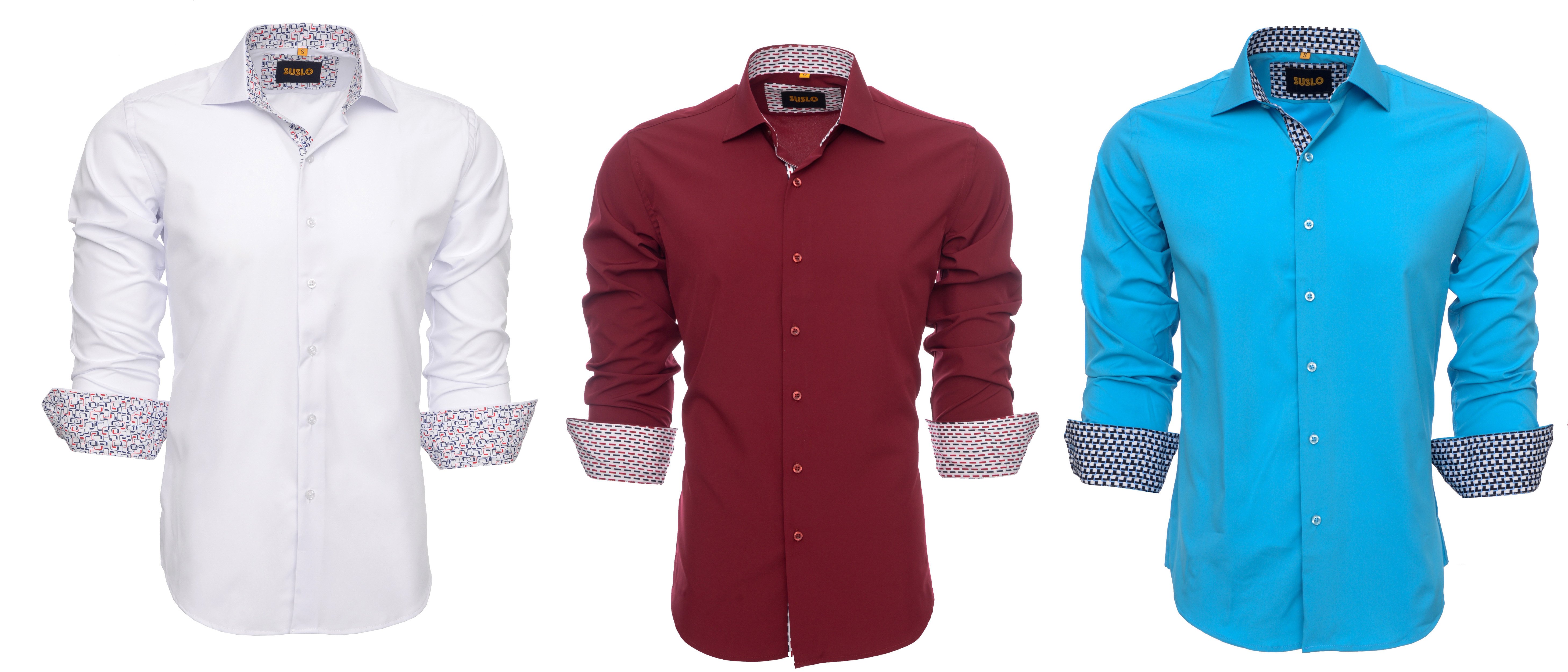slim fit long sleeve button down shirts