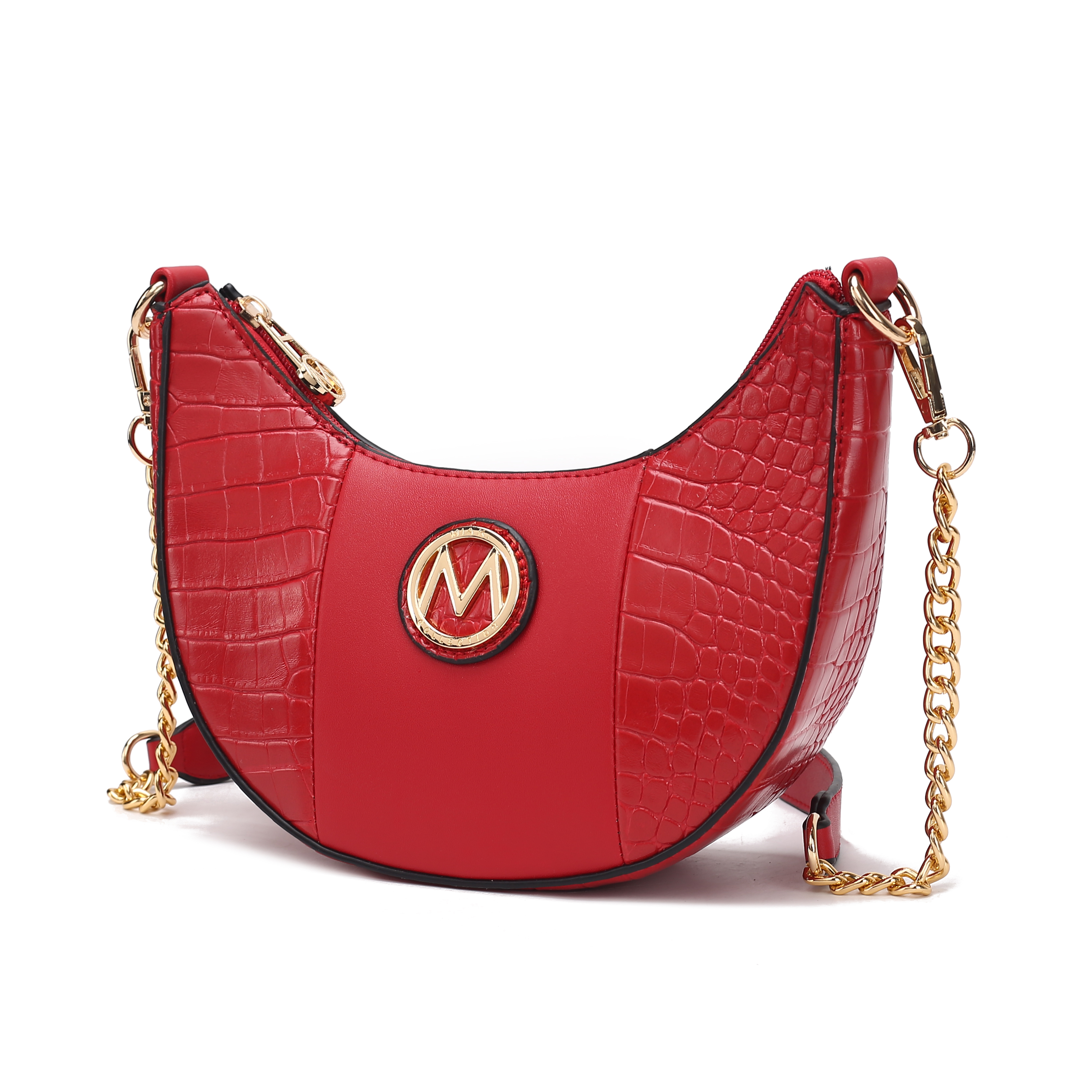 MKF Collection Amira Crocodile Embossed Vegan Leather Women’s Shoulder Bag by Mia K