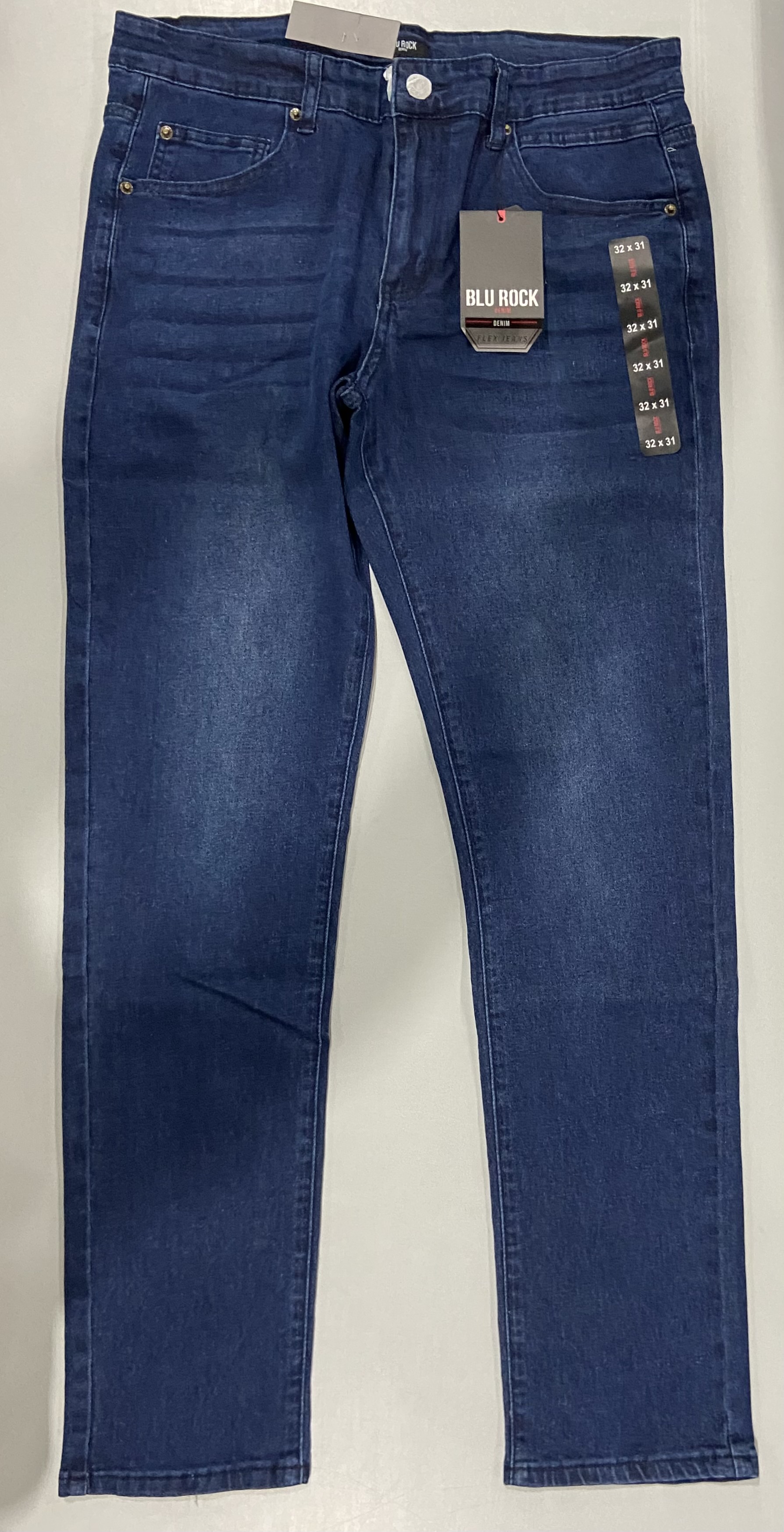 LEVI'S MEN'S 4-WAY STRETCH SLIM FIT STRAIGHT EJ2 DARK WASH - MEN 32X31 - INDIGO - New