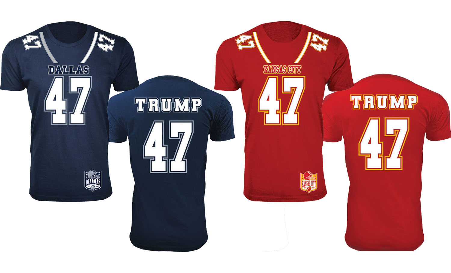 Men Trump Football Jersey T-Shirt