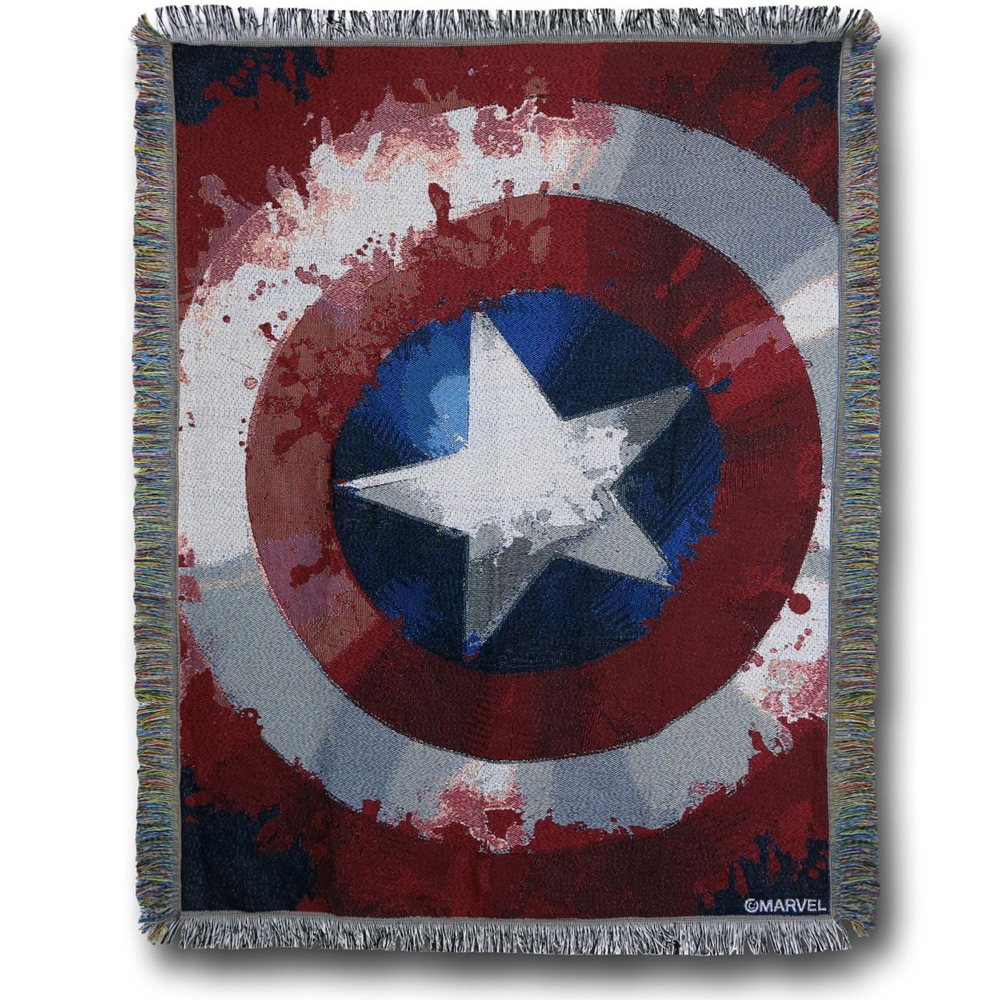 Captain America Shield Throw Blanket