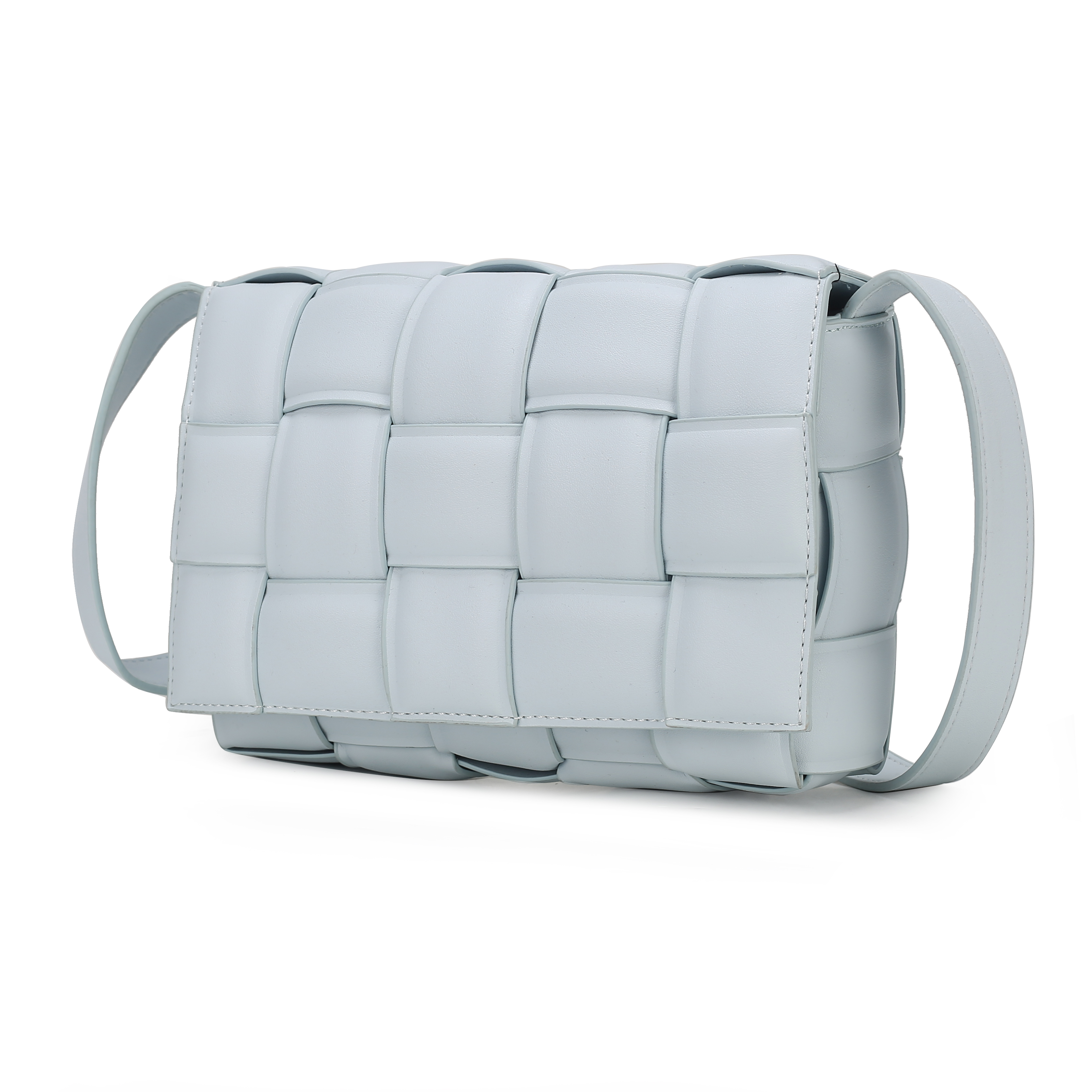 MKF Collection Ginger Woven Vegan Leather Women’s Shoulder Bag by Mia K