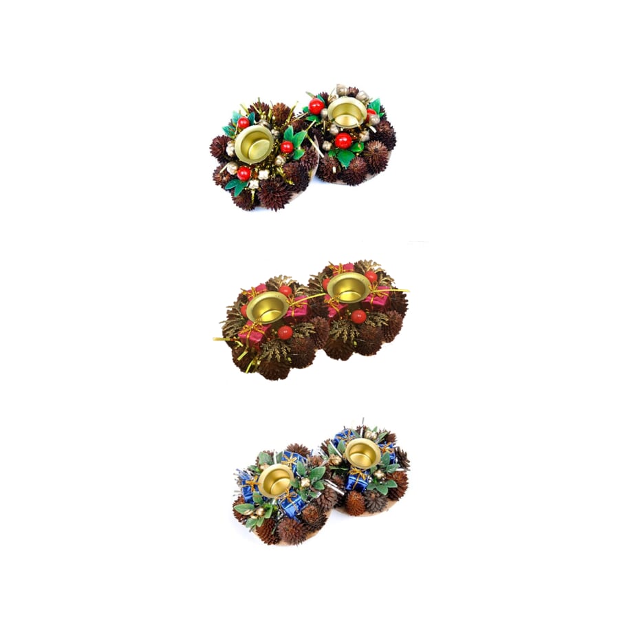 2-Pack Holiday Candle Holders