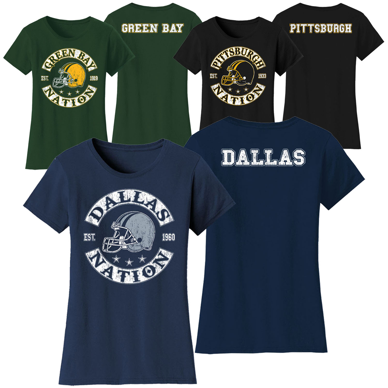 Women's Football Nation T-Shirts