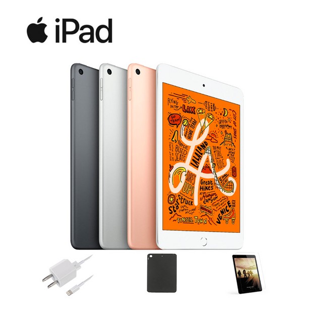Refurbished Apple iPad Mini 5th Gen (64GB , Wi-Fi only or Wi-Fi +Cellular Unlocked) Bundle