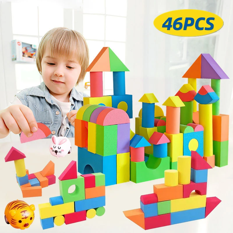 46PCS Soft EVA Building Blocks Educational Toys For Children