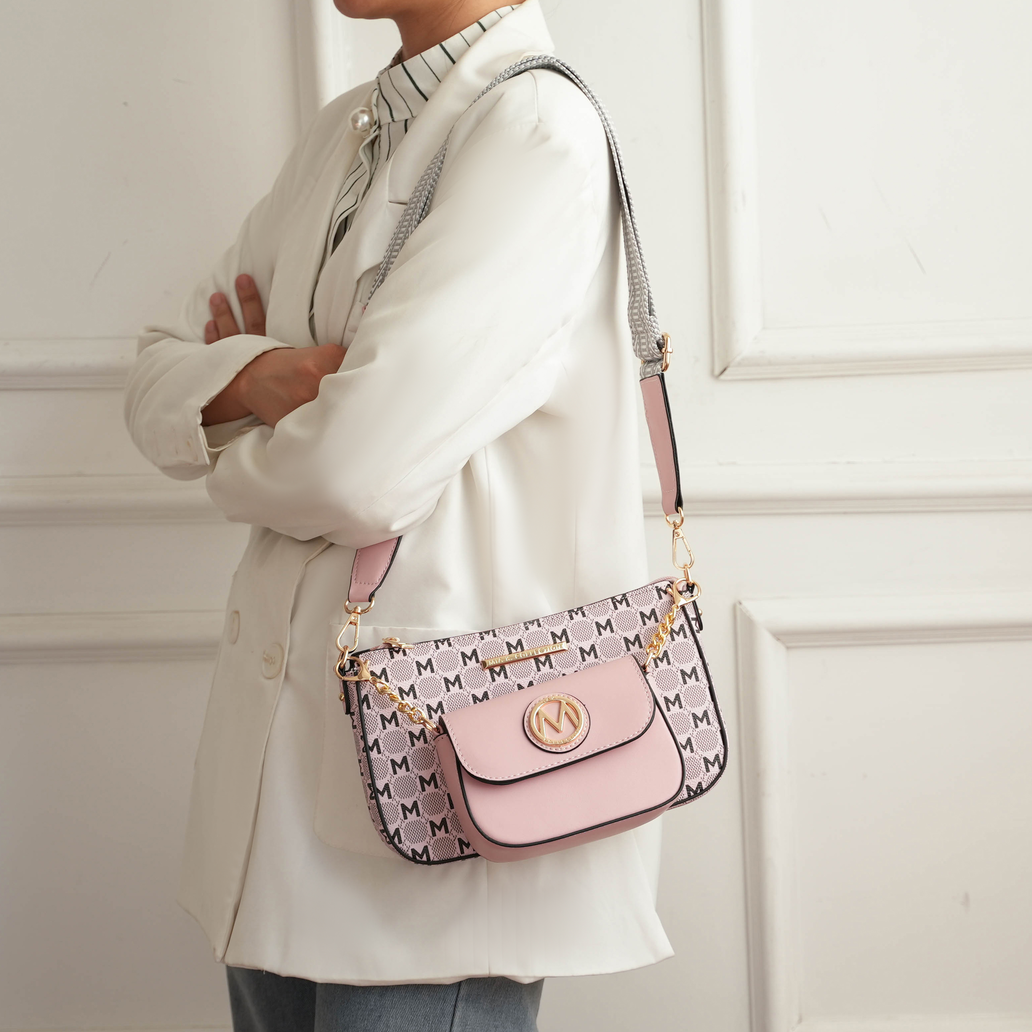 MKF Collection Ciri Crossbody Double Bag by Mia K