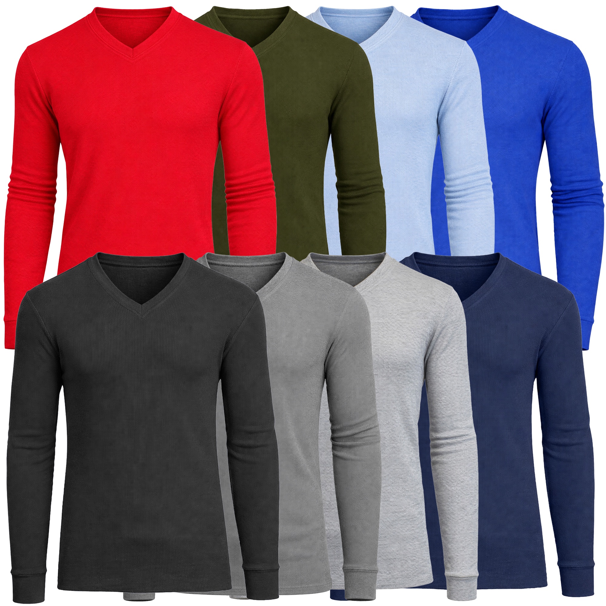 Men’s Long Sleeve Waffle Knit Thermal Shirt
