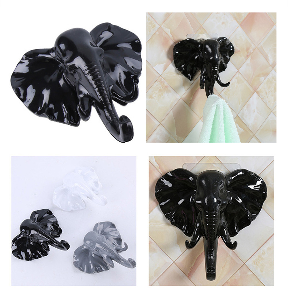 Hanger Bag Keys Sticky Holder Elephant Head Self Adhesive Wall Door H Hanger Bag Keys Sticky Holder Elephant Head Self Adhesive Wall Door H