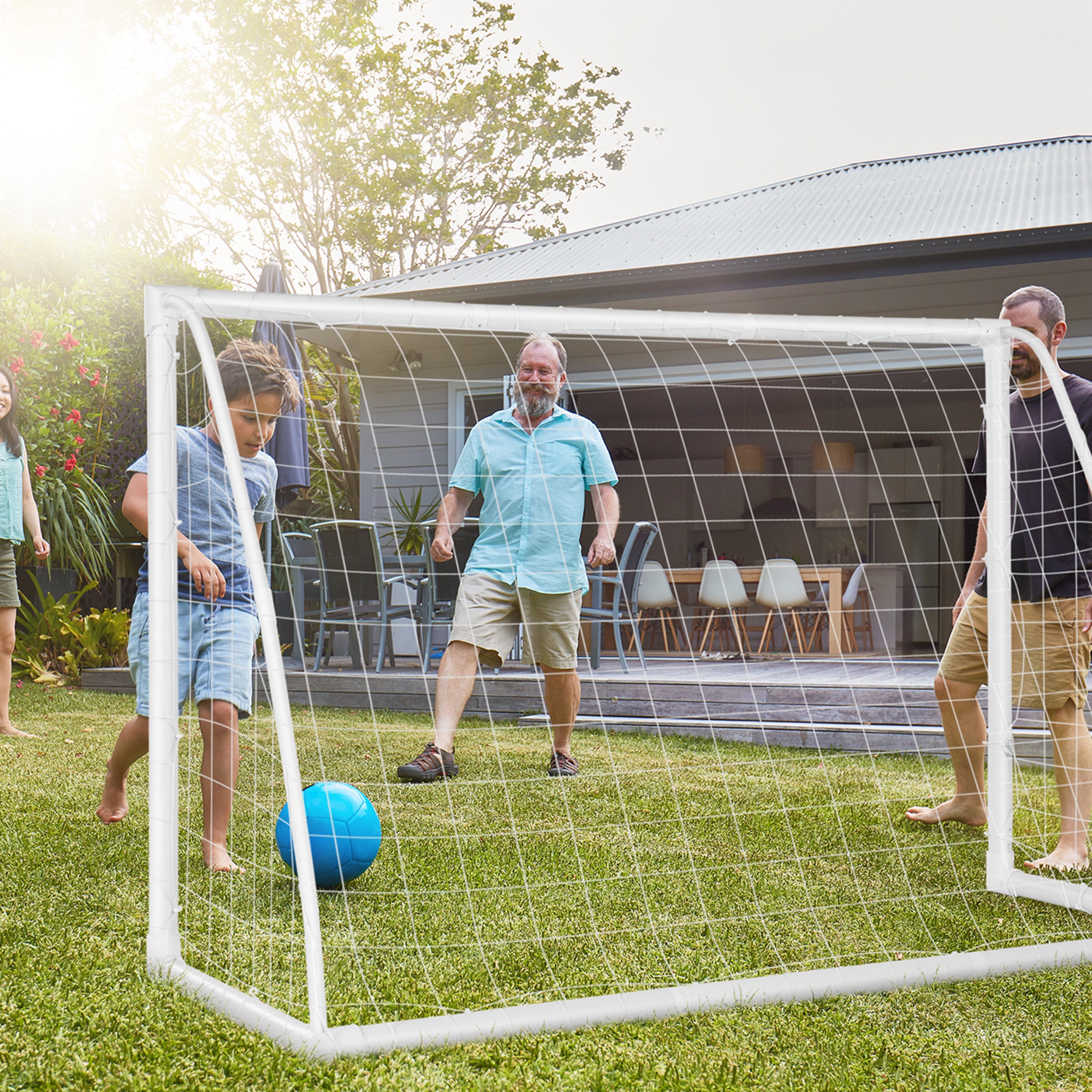 6 FT x 4 FT Portable Kids Soccer Goal Quick Set-up for Backyard Soccer Training