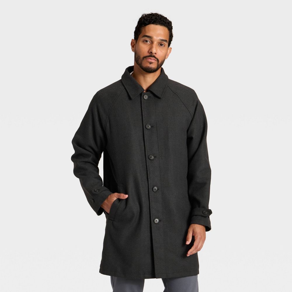Men's Herringbone Overcoat - Goodfellow & Co
