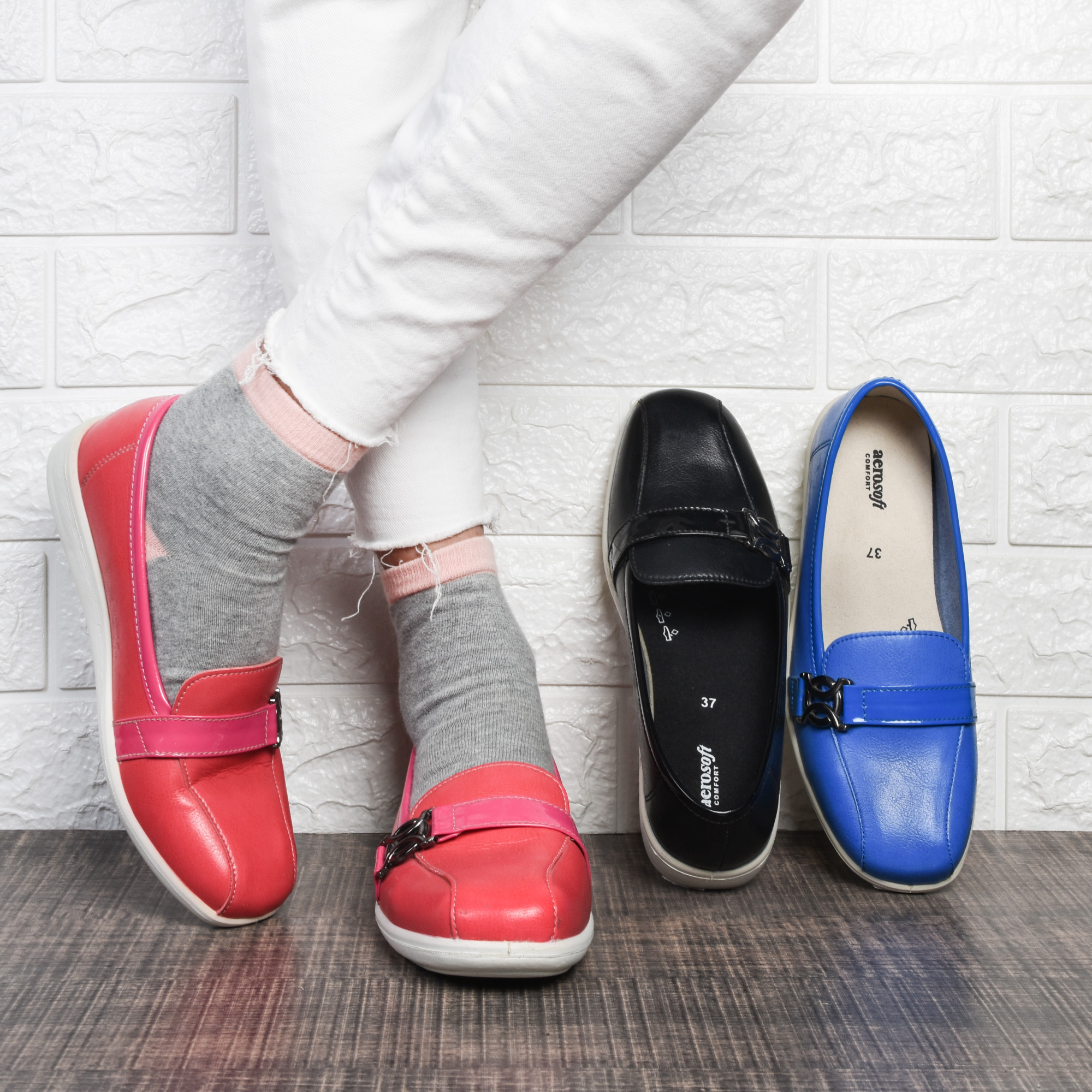 AEROSOFT Sizigy Women's Comfortable Flat Loafers