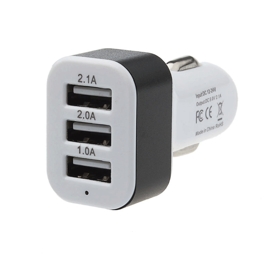 Universal 3-Port USB Car Charger Adapter Universal 3-Port USB Car Charger Adapter