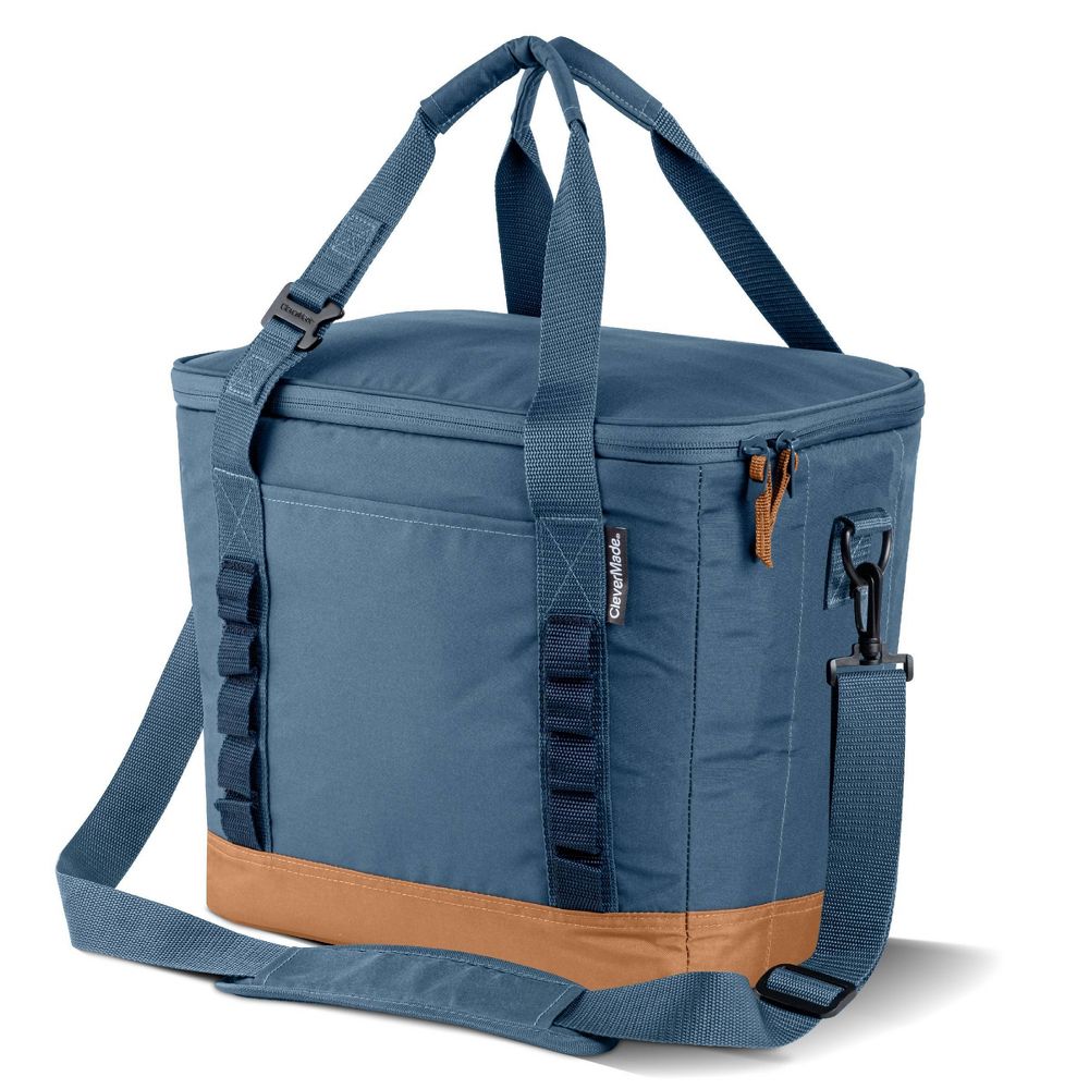 CleverMade Collapsible Tahoe 30 Cans Soft Sided Cooler - Ocean: Water-Resis