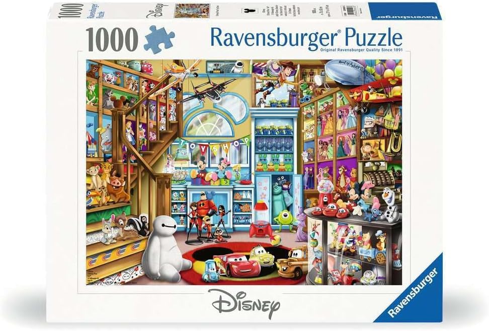 Ravensburger - Disney & Pixar - 1000 Piece Jigsaw Puzzle - Stunning, Vivid Imagery of Favorites Mickey Mouse, Olaf & More