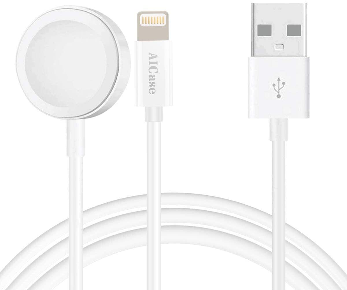 2 in 1 Wireless Charging Cable Compatible with Apple iWatch and iPhone