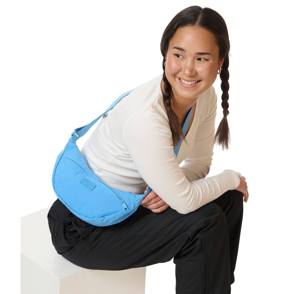 JanSport Unphased Soft Nylon Crossbody Bag - Azul Blue