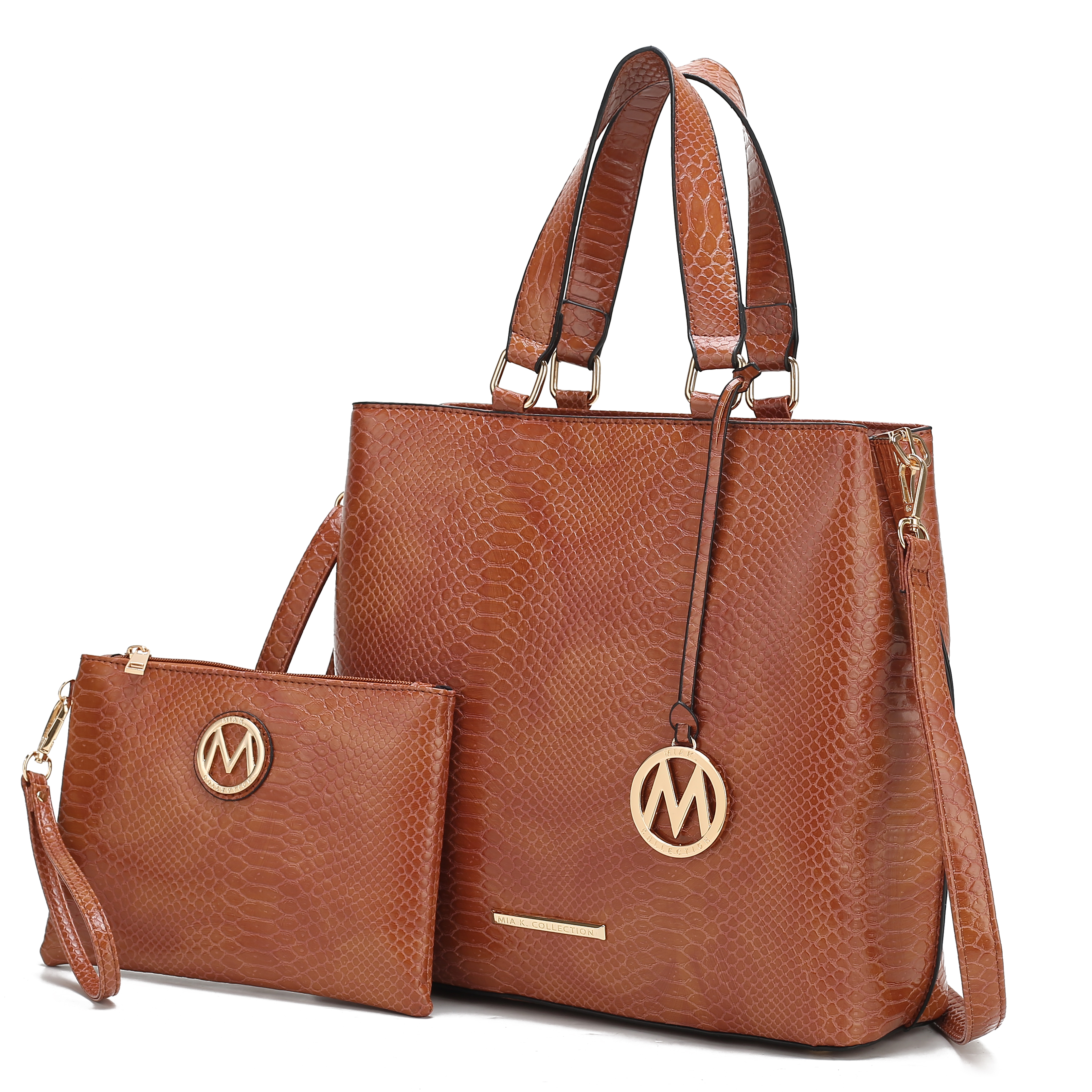 MKF Collection Vegan Leather Tote Bag with Wristlet by Mia K