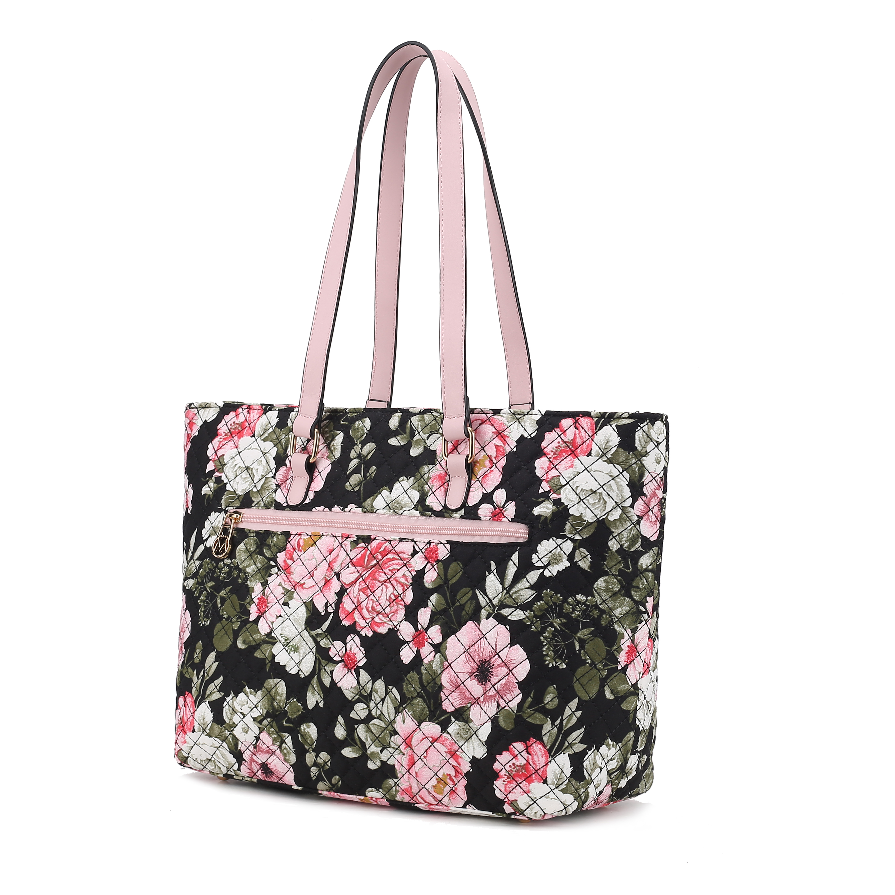 MKF Collection Hallie Quilted Cotton Botanical Pattern Women’s Tote Bag by Mia K