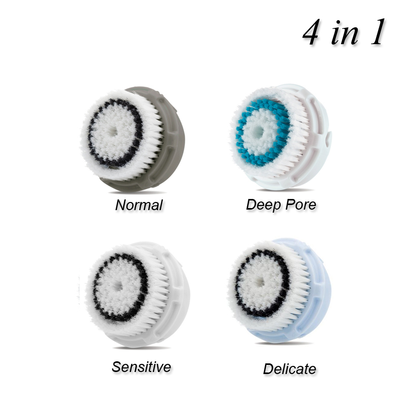 Facial Clarisonic Compatible Brushes - 4 Heads