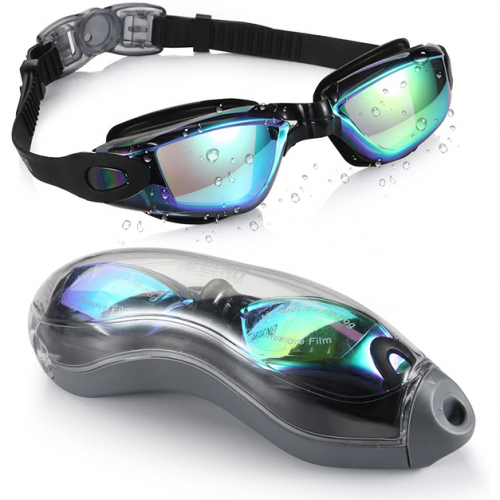 Anti-Fog Unisex Swim Goggles with Protective Case- 3 Colors