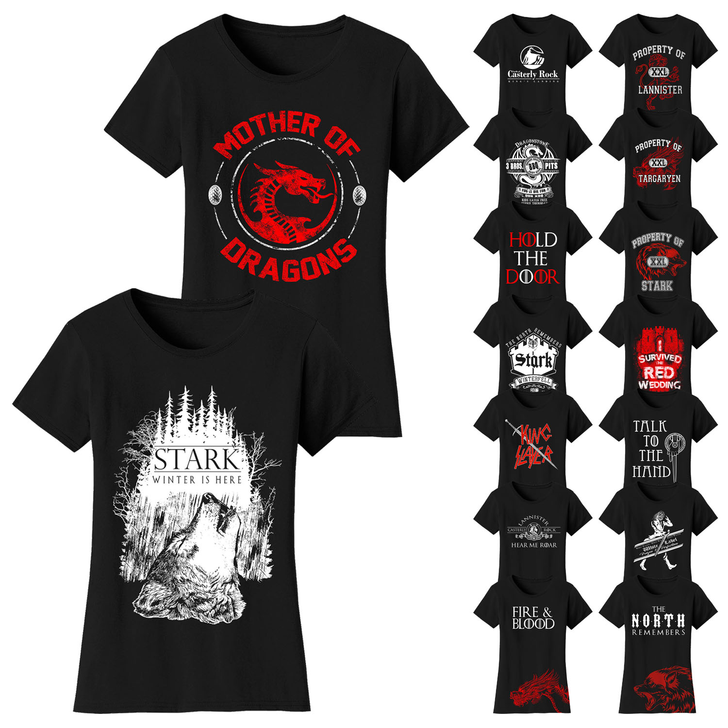 Women's Thrones and Dragon's T-Shirts