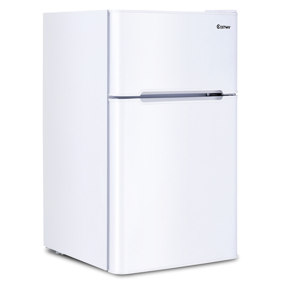 Costway Refrigerator Small Freezer Cooler Fridge Compact 3.2 cu ft. Unit