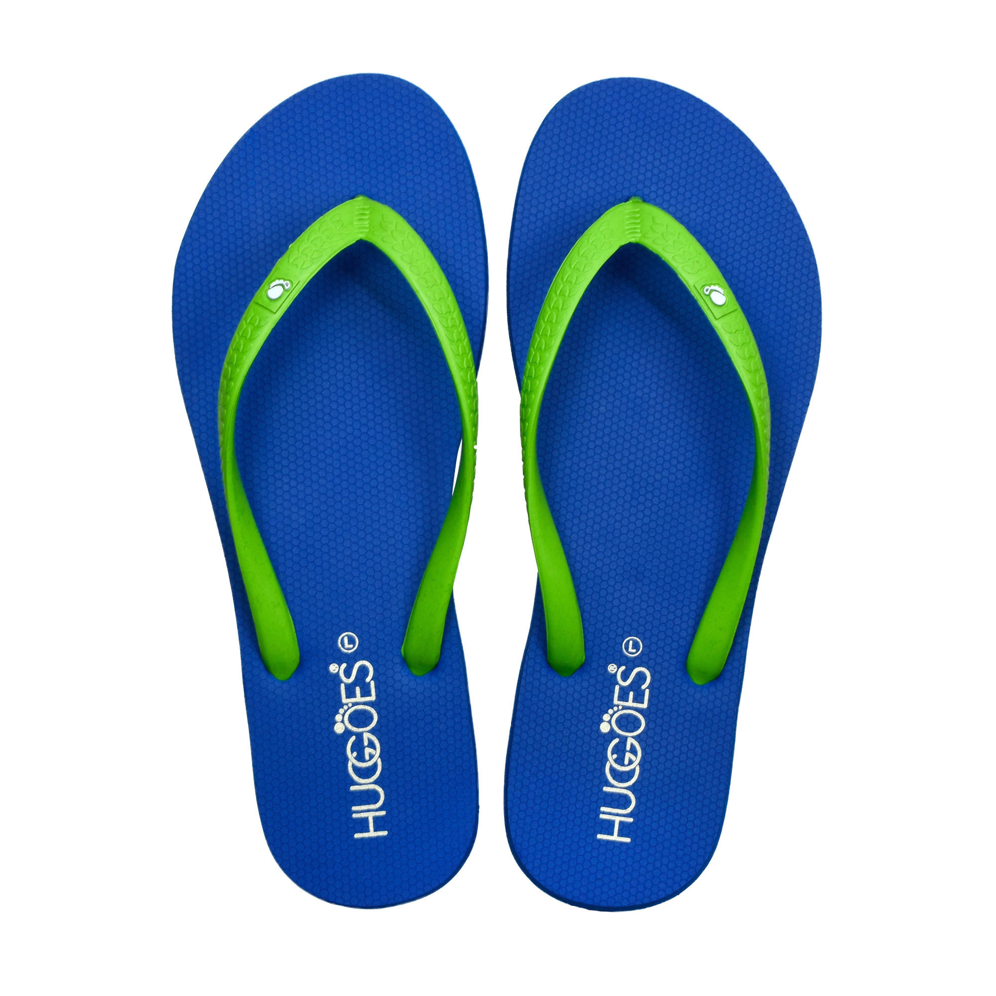 HUGGOES - Marine Women's Natural Rubber Summer Flip-Flops