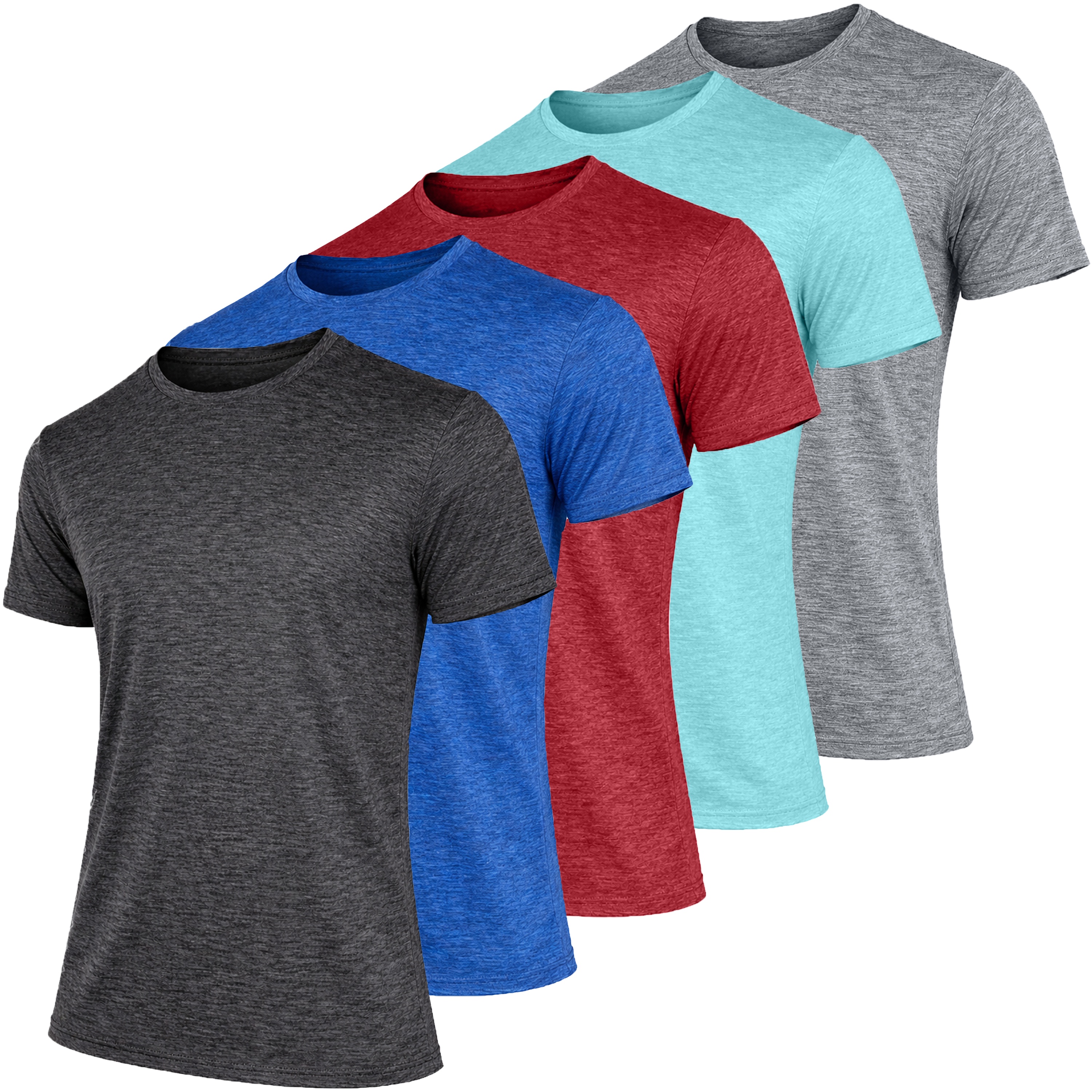 2-Pack Men's Moisture Wicking Performance Short Sleeve Tee (S - 3XL)