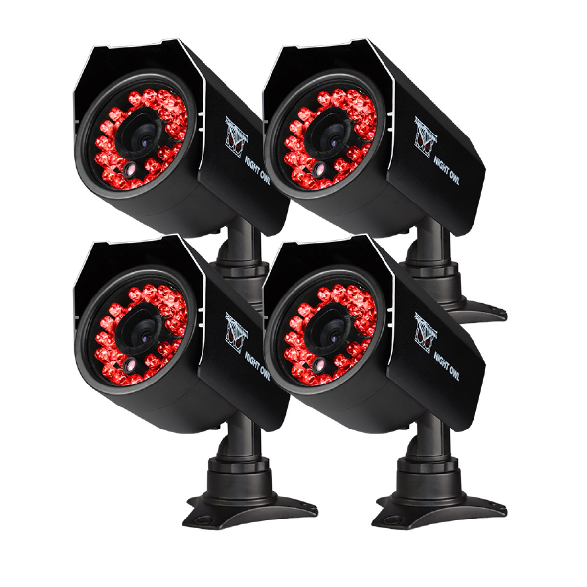 4Pack Night Owl (CAM4PK624) 600TVL Cameras (Manufacturer Refurbished) Tanga