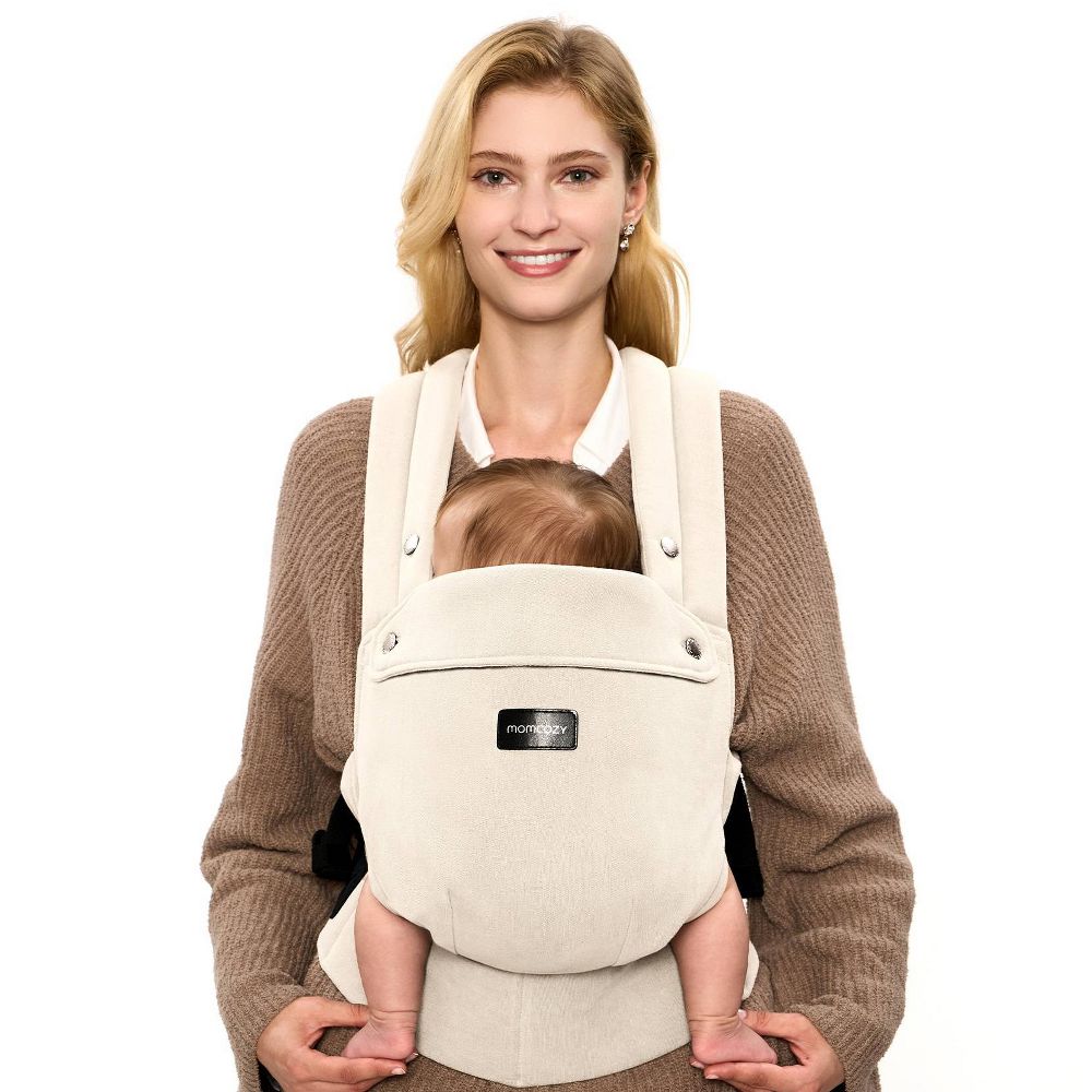 Momcozy Baby Carrier with Cotton Linen Amber
